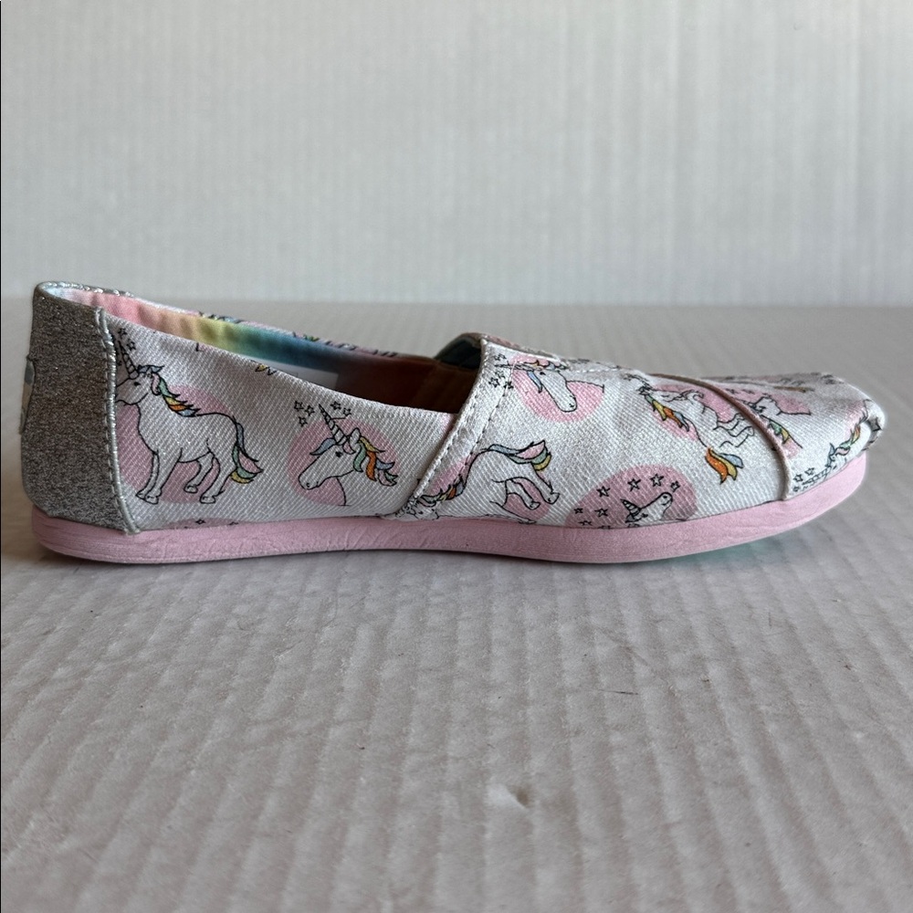 Toms Classic Pastel Glitter Unicorn Alpargata Flats - Picture 4 of 11